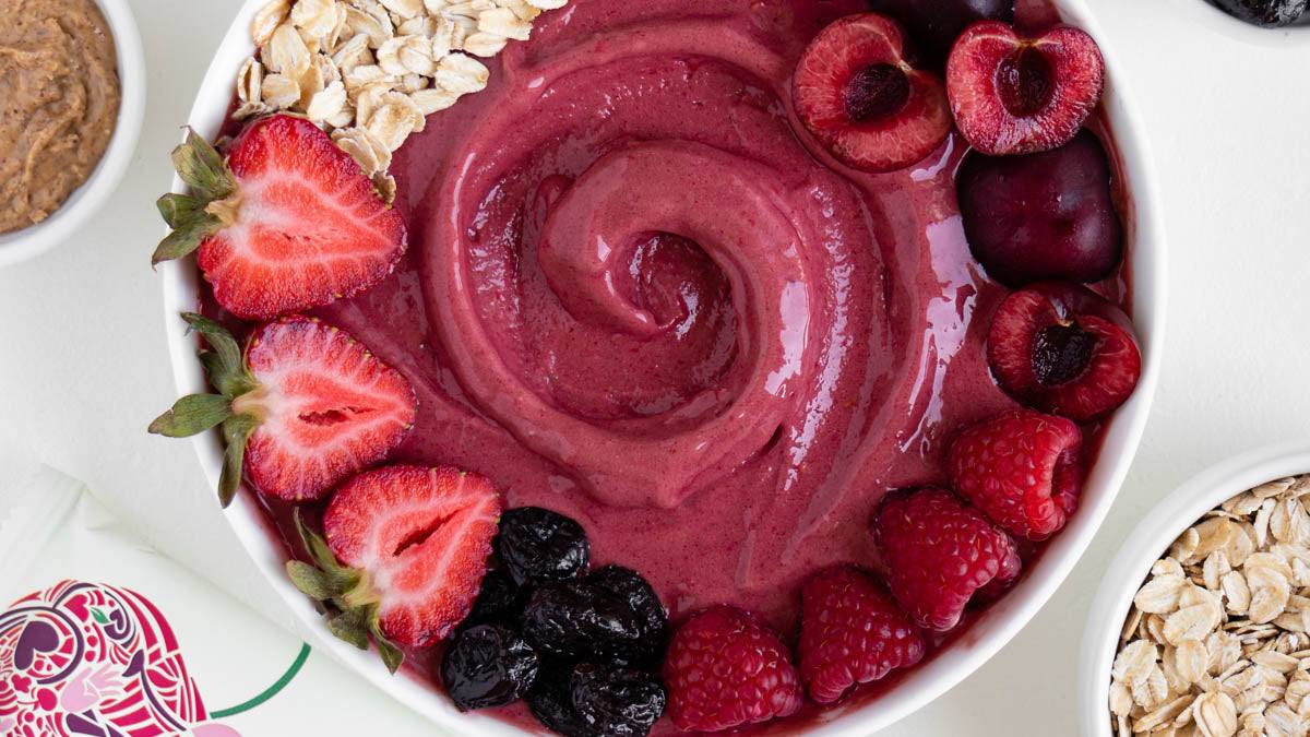 Cherries + Berries Smoothie Bowl