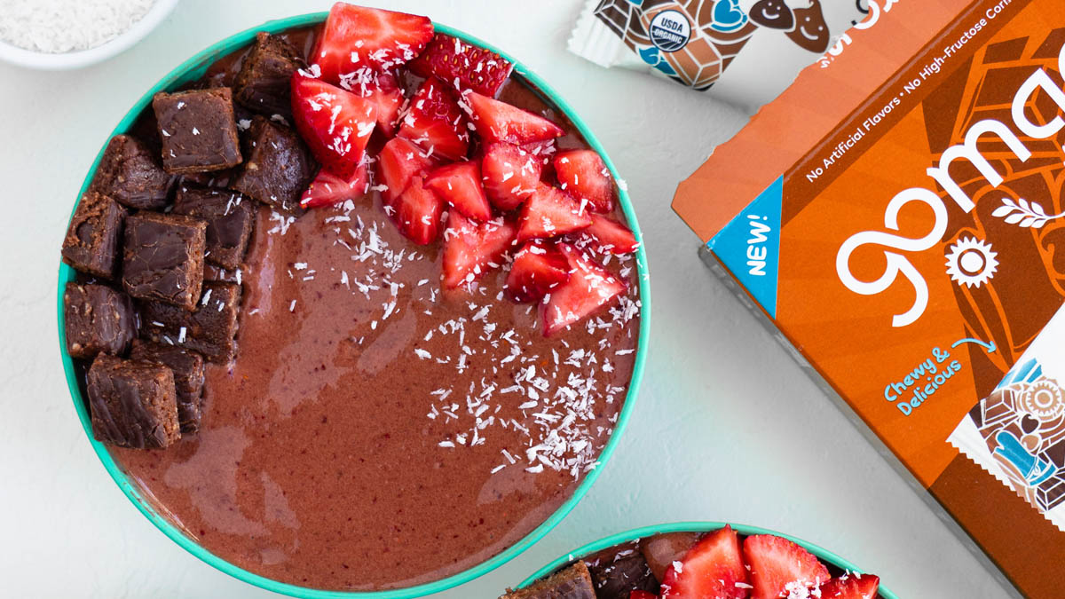 Kids Strawberry Chocolate Smoothie Bowl