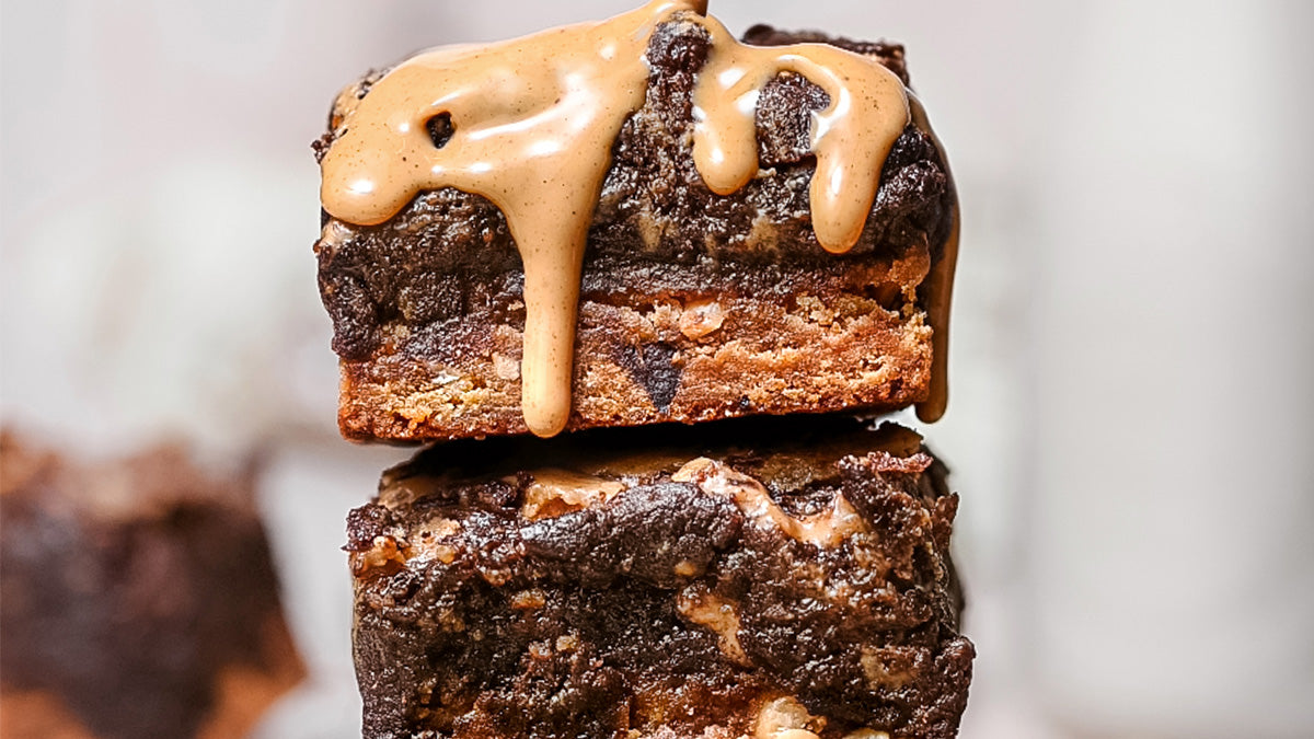 Peanut Butter Swirl Brownies