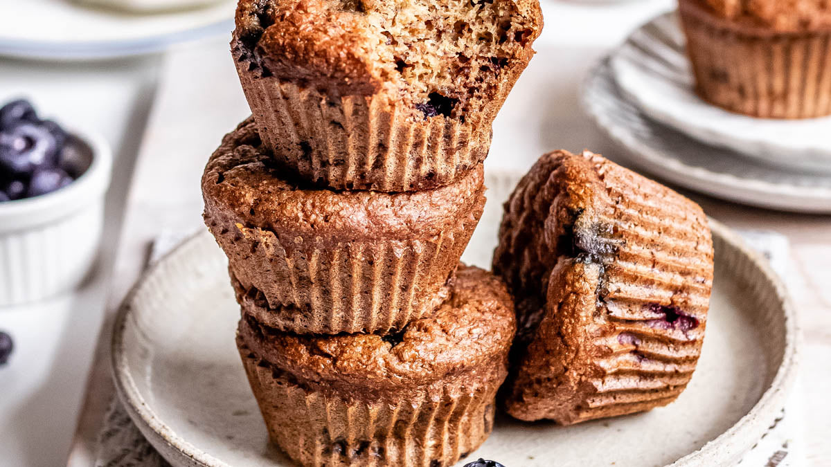 Vegan Blueberry Muffins