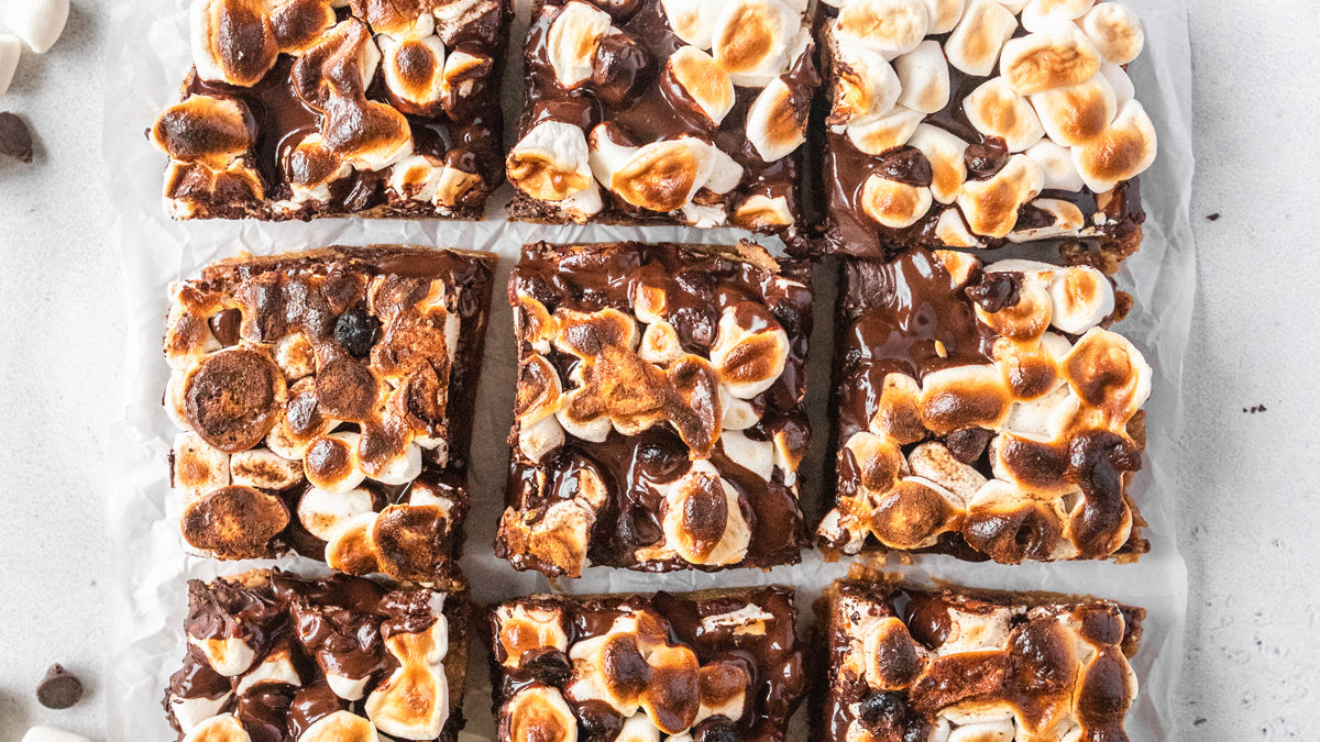 Vegan Peanut Butter S'mores Bars