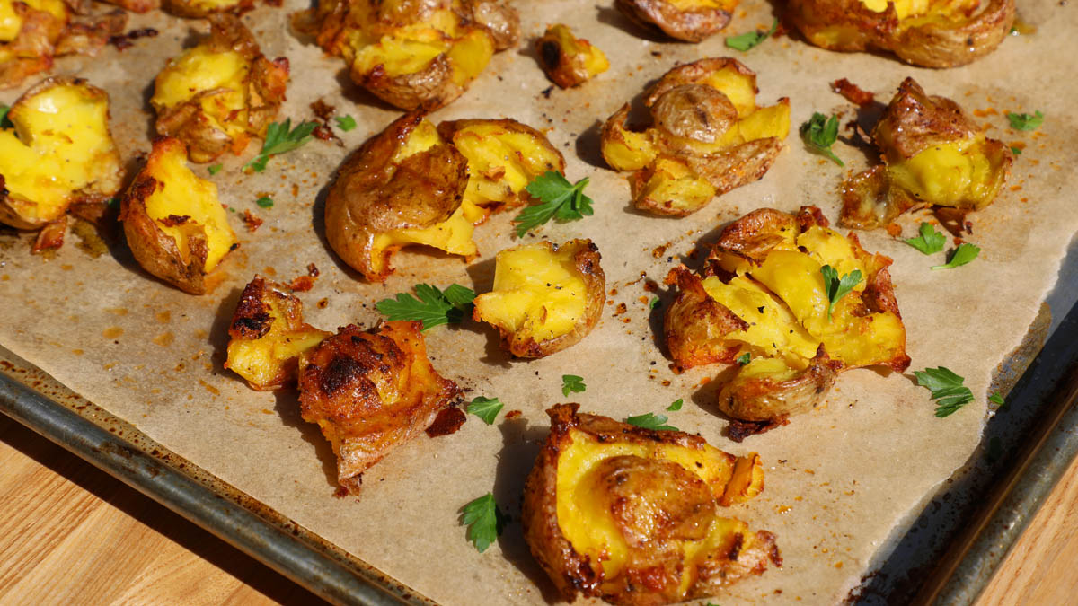 Vegan Smashed Potatoes