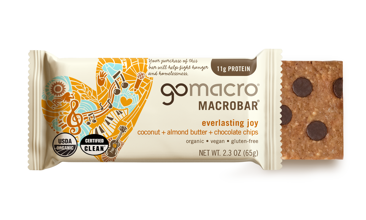 Coconut + Almond Butter + Chocolate Chips MacroBar