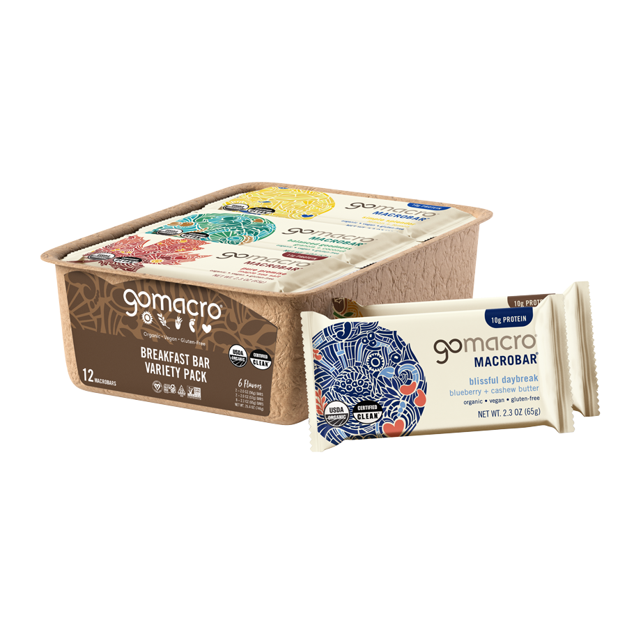 Breakfast Bar Variety Pack | Organic + Vegan + Gluten Free Snacks
