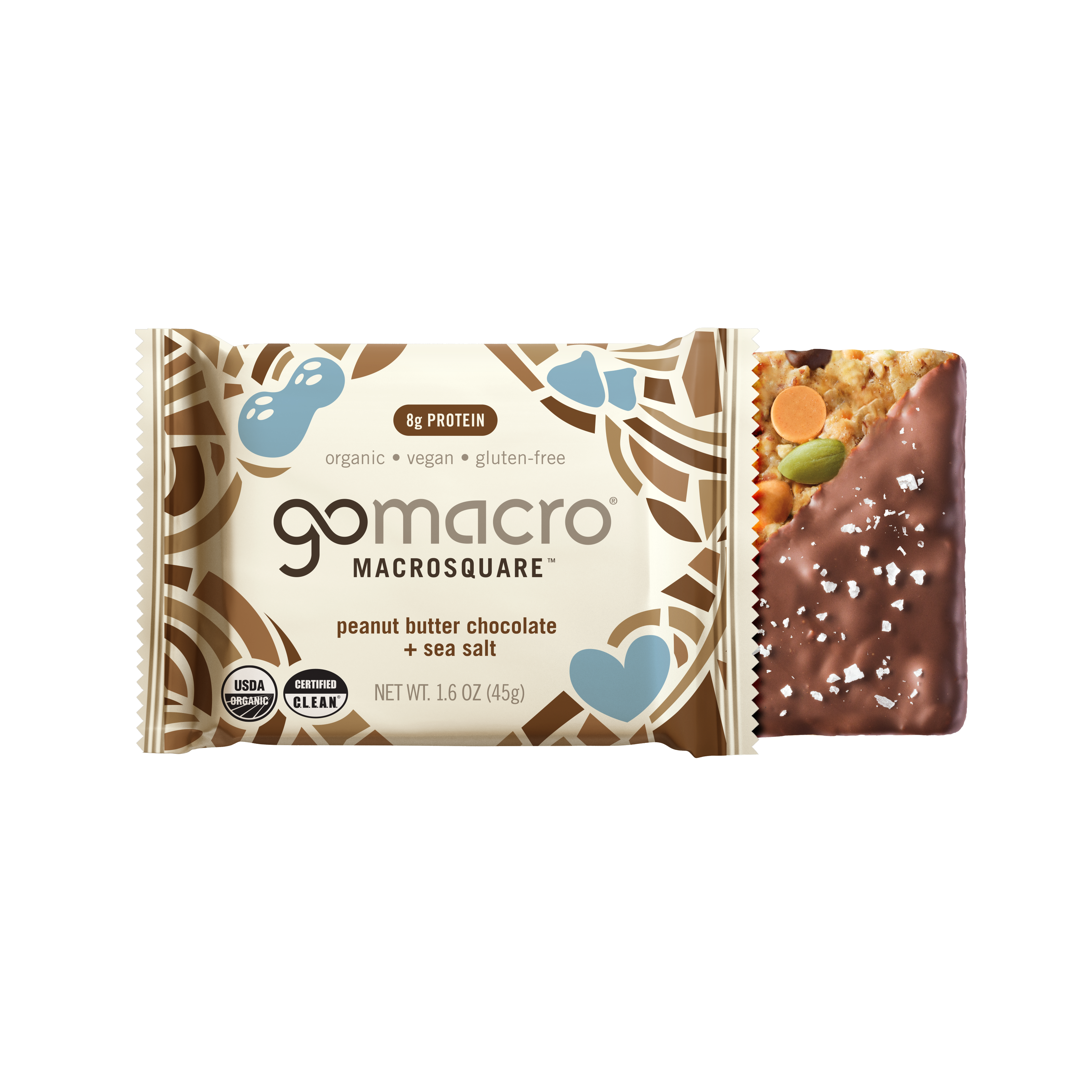 Peanut Butter Chocolate + Sea Salt Snack Bar | GoMacro