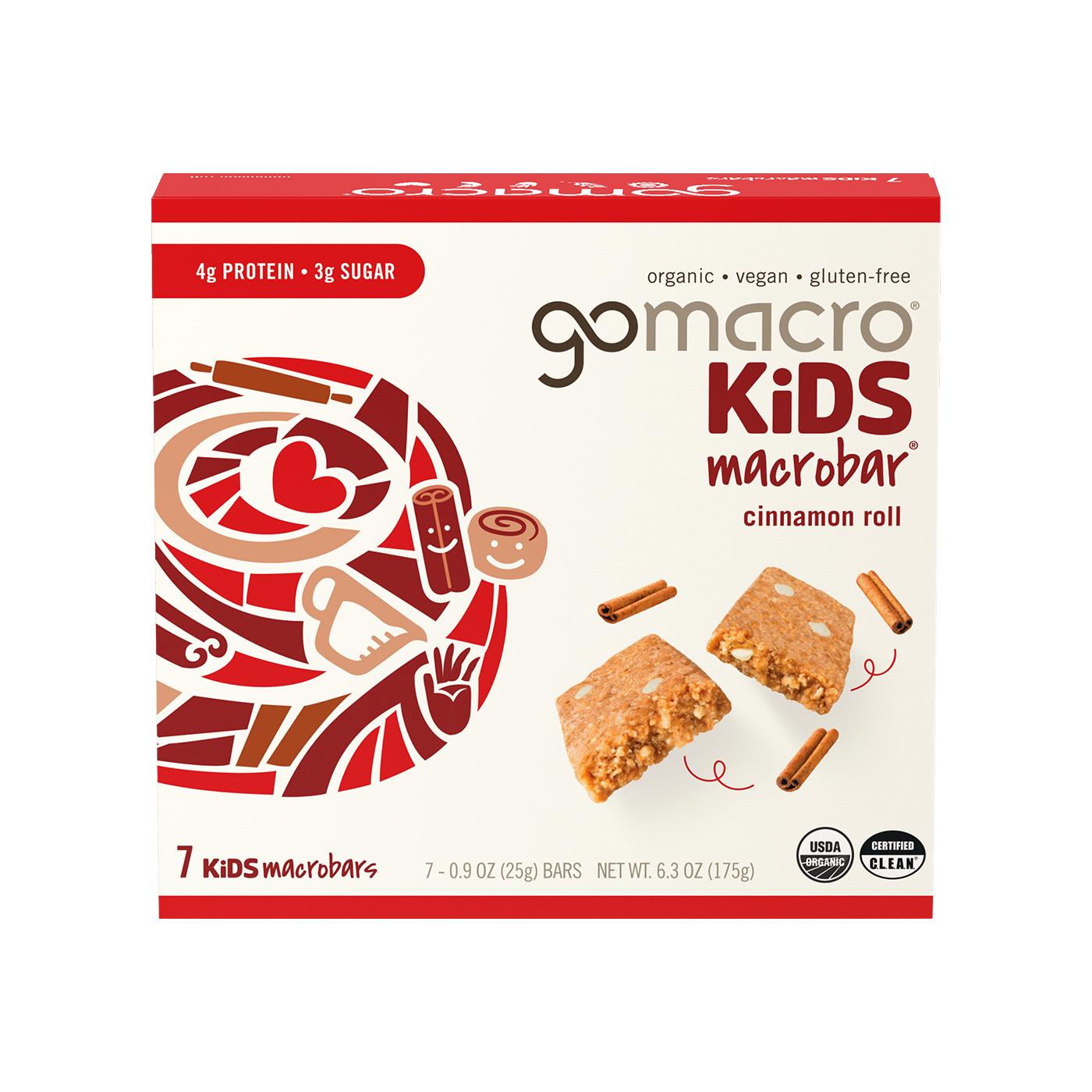 Cinnamon Roll Kids MacroBar Multipack | Organic + Vegan + Gluten Cinnamon Roll Kids MacroBar Multipack | Organic + Vegan + Gluten