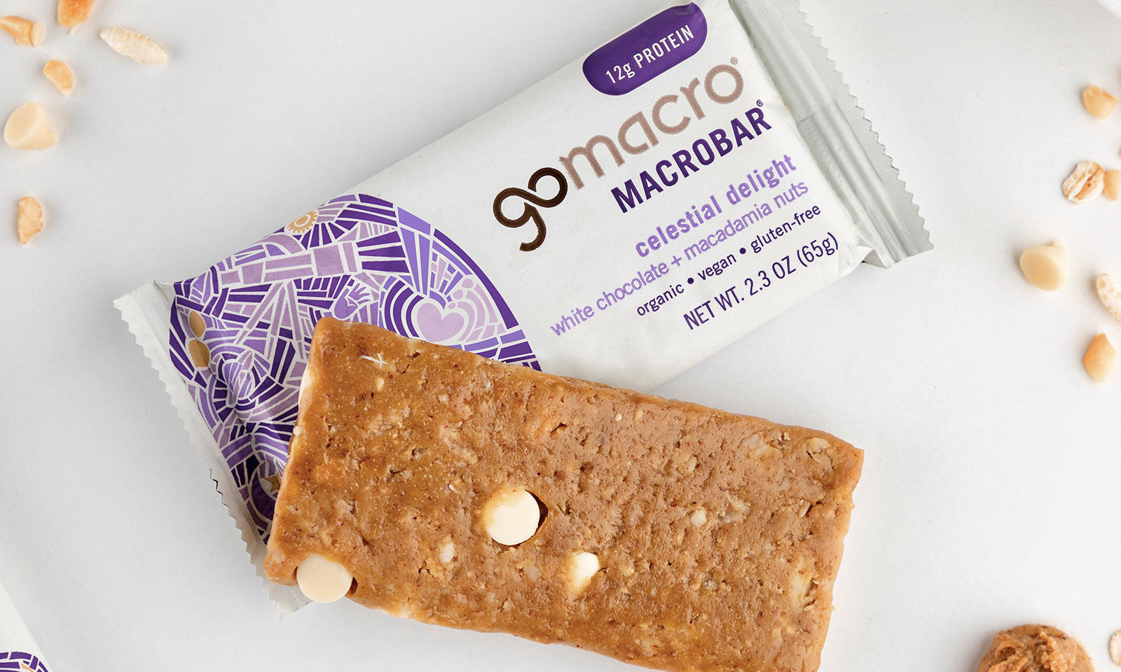 White Chocolate + Macadamia Nuts MacroBar