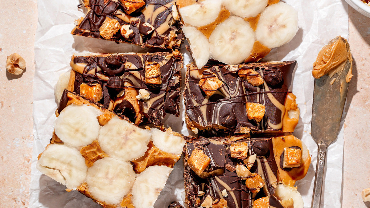 Chocolate Peanut Butter Banana Bark