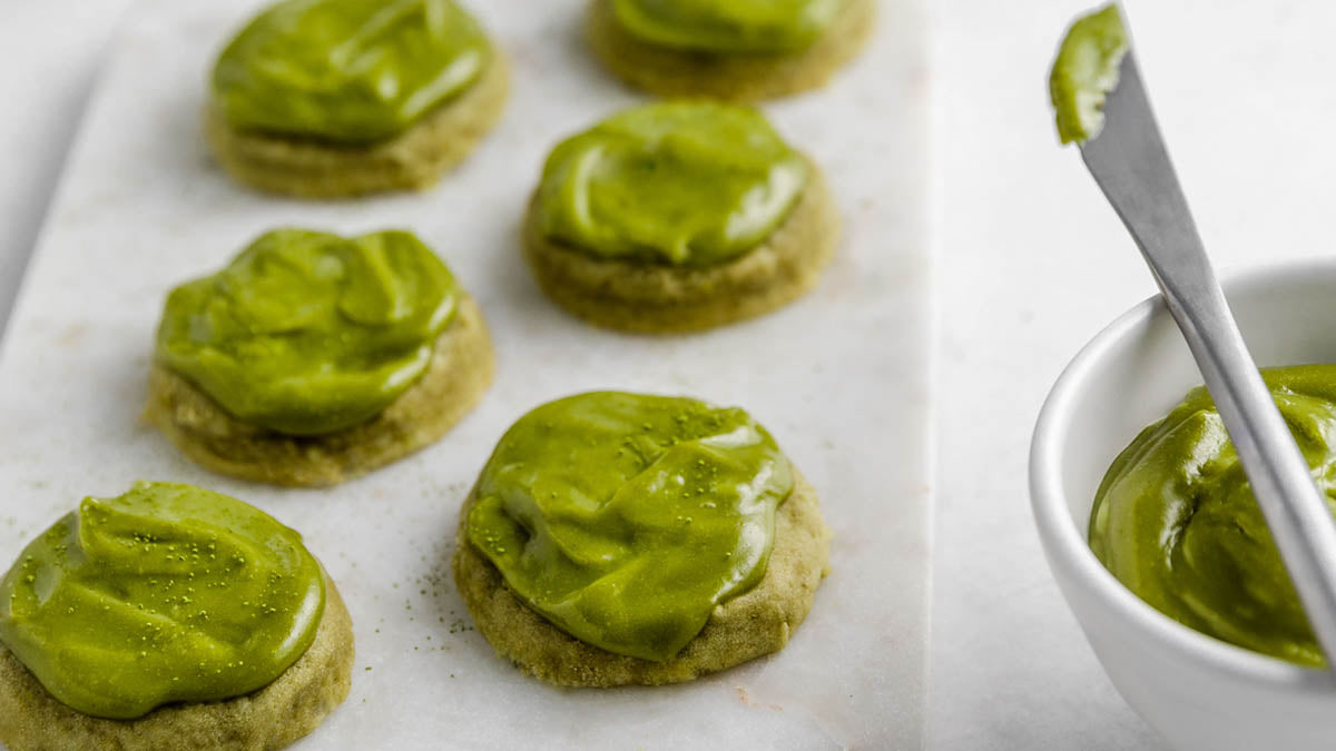 Gluten-Free and Vegan Matcha Sugar Cookies