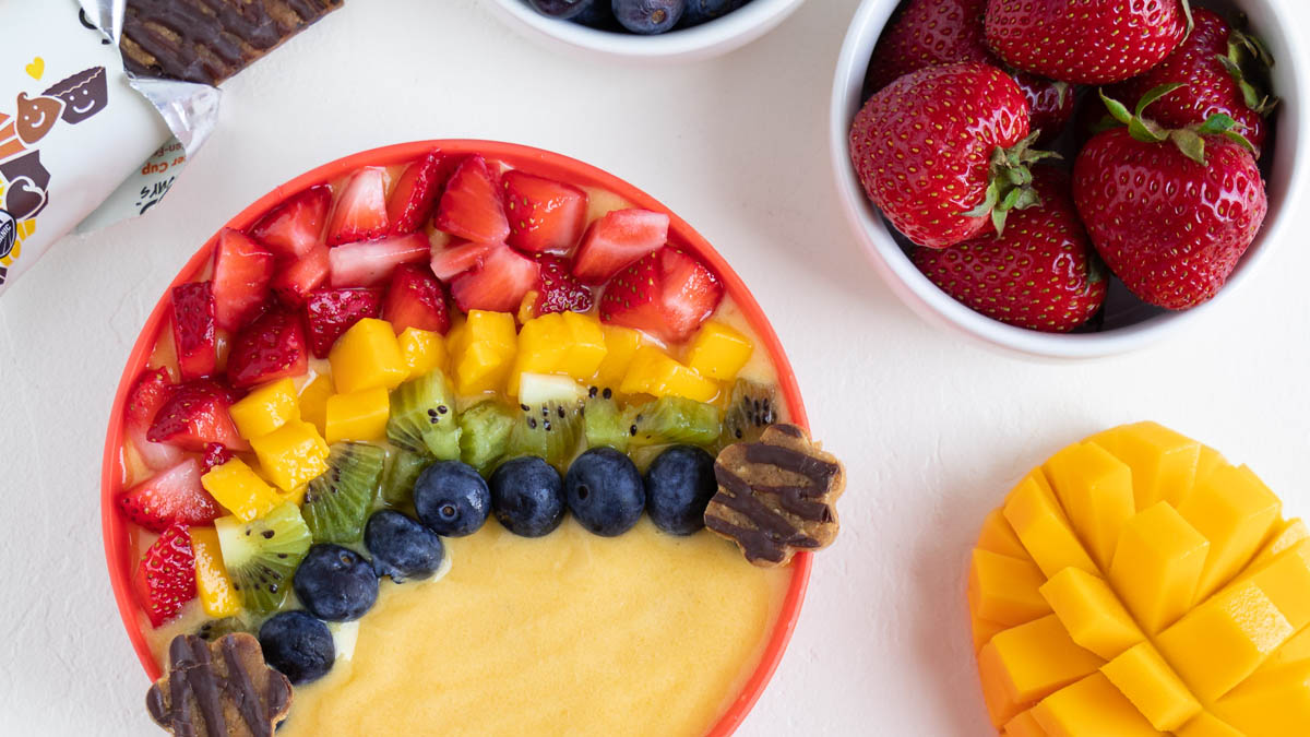 Kids Pineapple Peach Smoothie Bowl