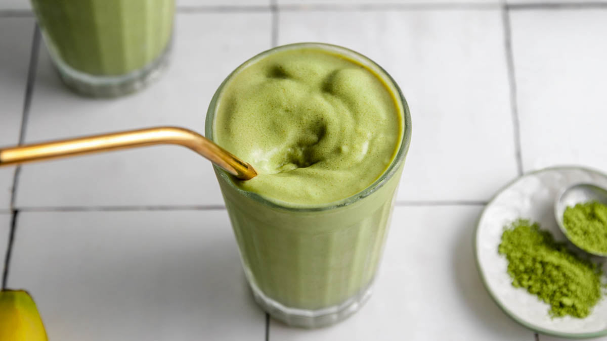 Minty Matcha Vegan Milkshake
