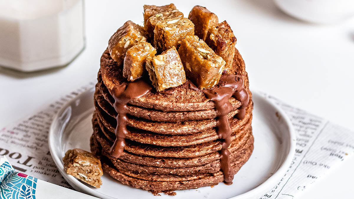 Vegan Chocolate Pancakes