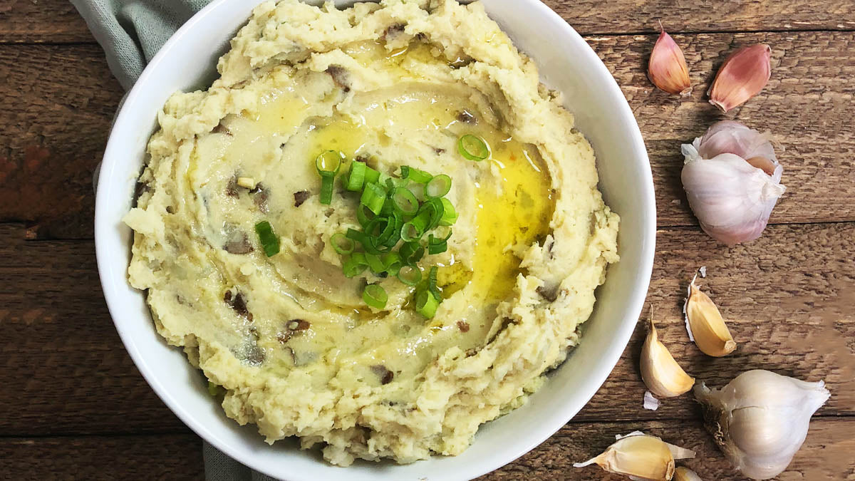 Vegan Garlic Mashed Potatoes