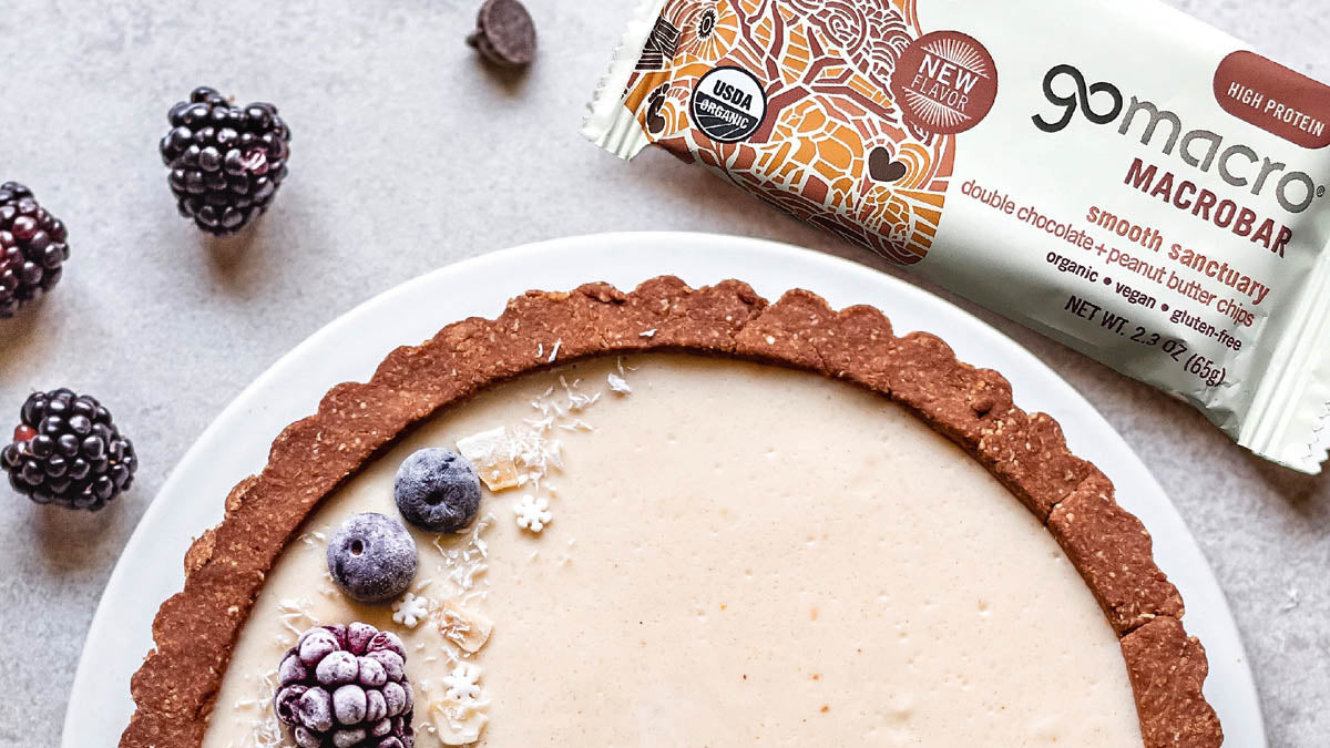 Vegan Peanut Butter Tart with Double Chocolate Crust