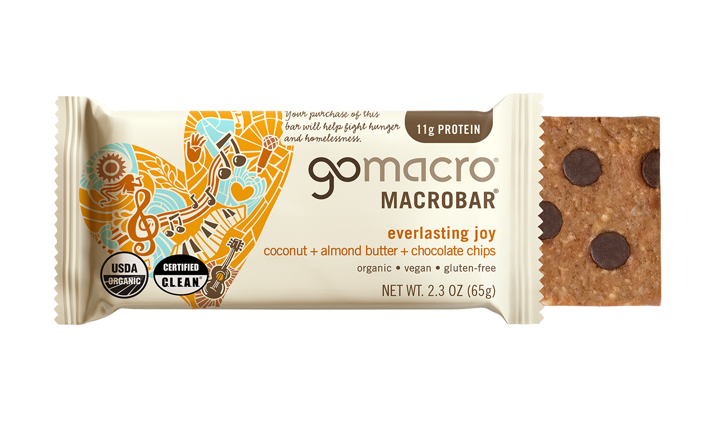 Coconut + Almond Butter + Chocolate Chips MacroBar