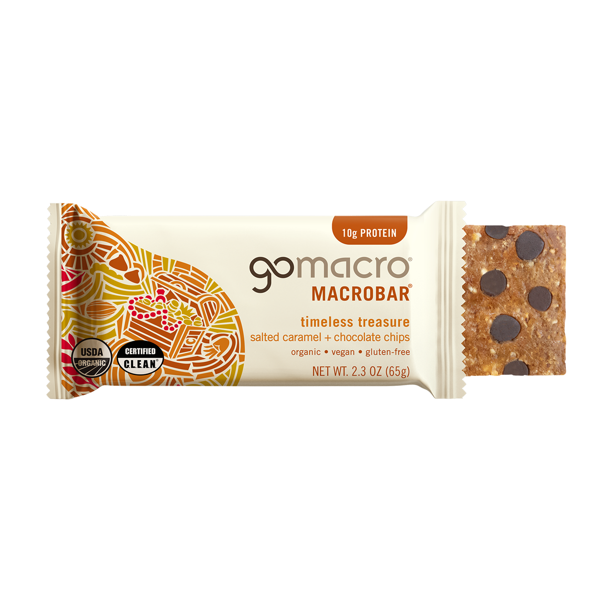 GoMacro Salted Caramel + Chocolate Chips MacroBar