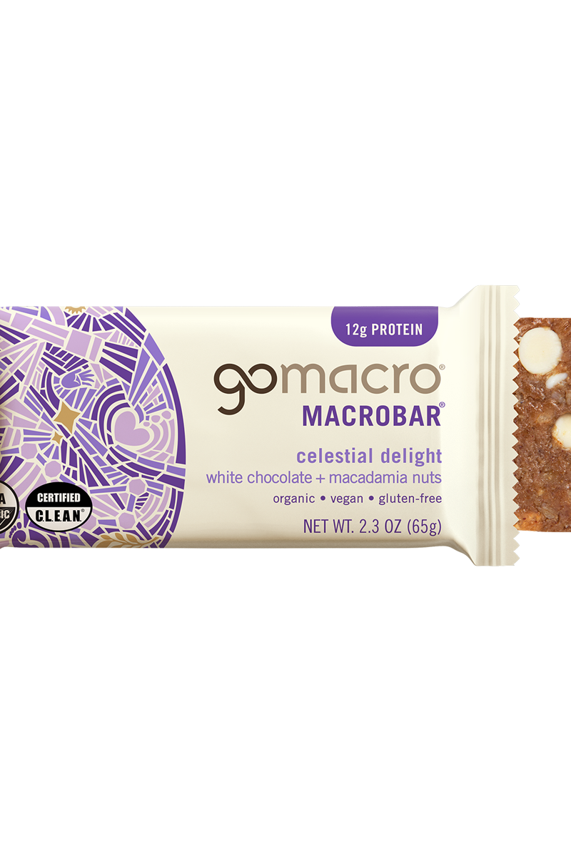 GoMacro White Chocolate + Macadamia Nuts MacroBar