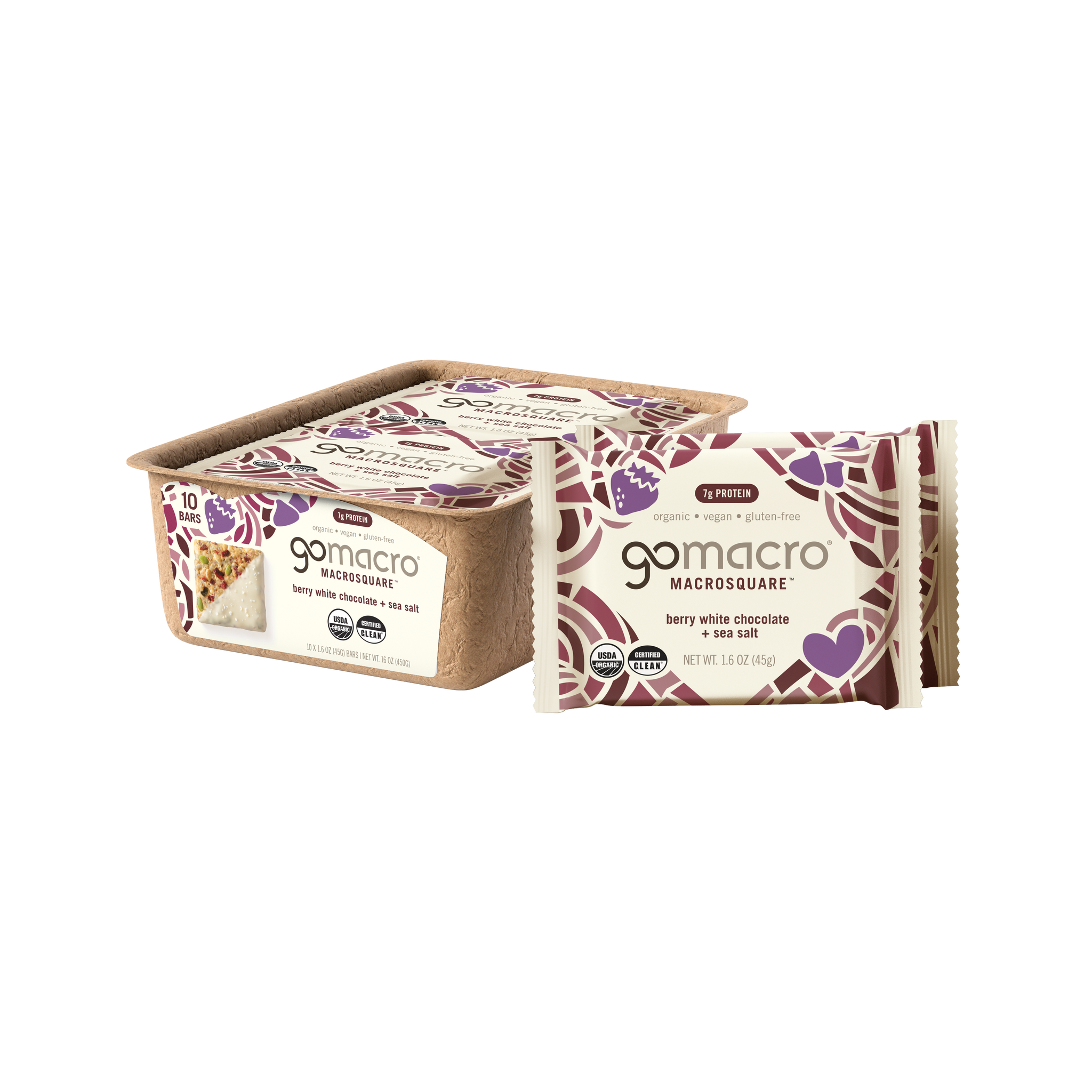 Berry White Chocolate + Sea Salt Snack Bar | GoMacro