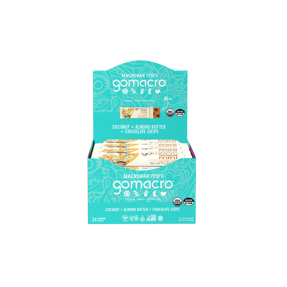 Marco Cookies Coconut + Almond Butter + Chocolate Chips MacroBar Mini | Organic ...
