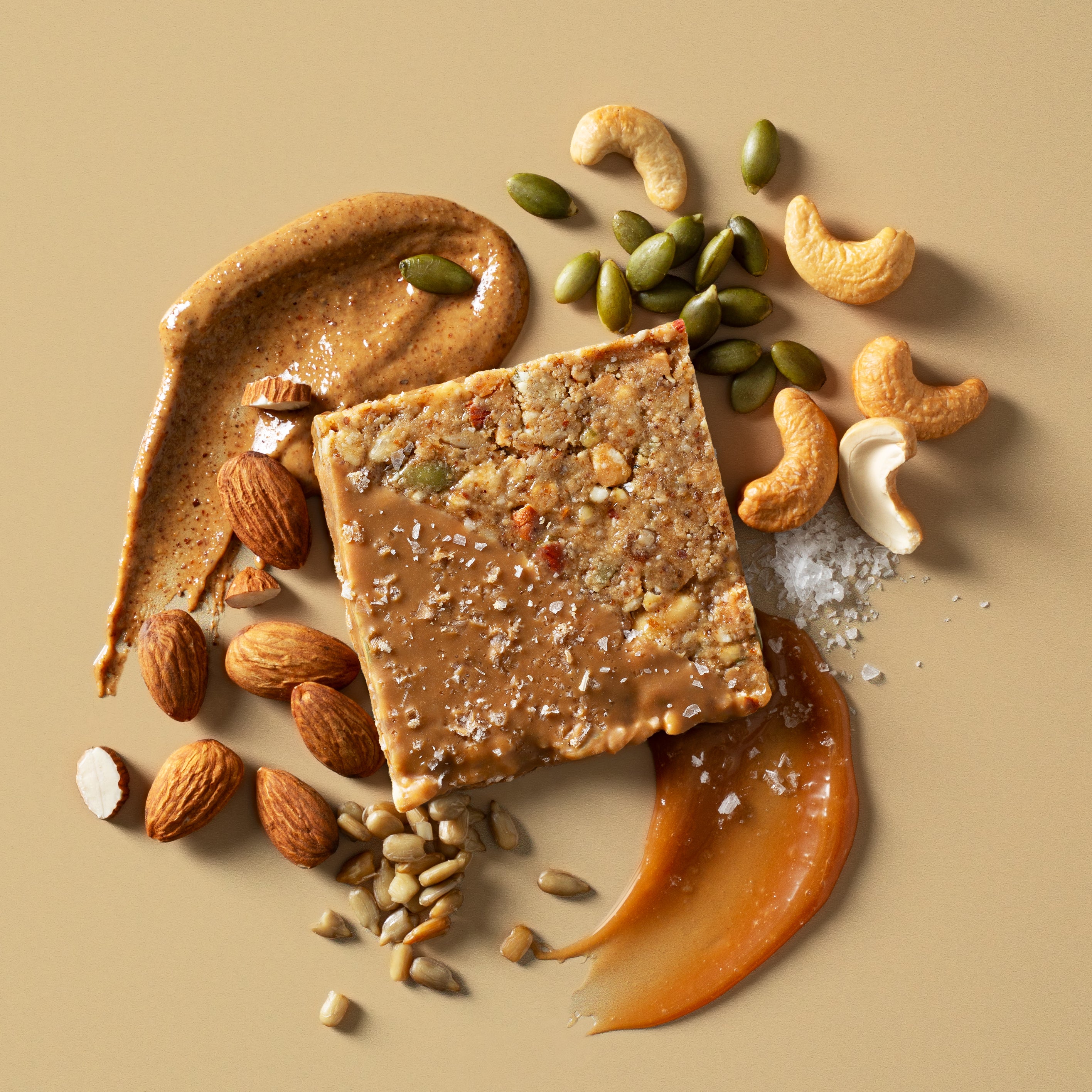 Caramel Almond + Sea Salt MacroSquare