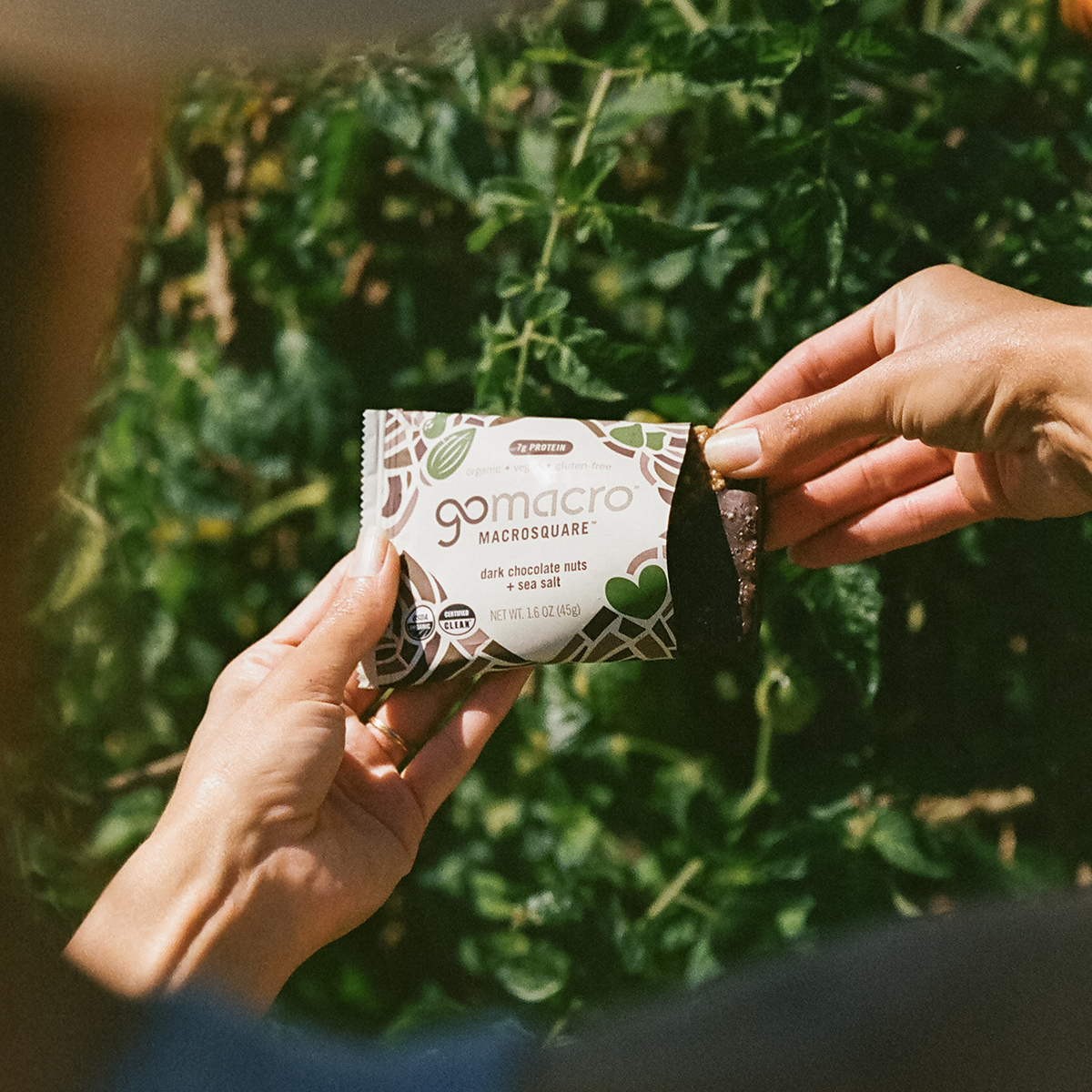Dark Chocolate Nuts + Sea Salt MacroSquare