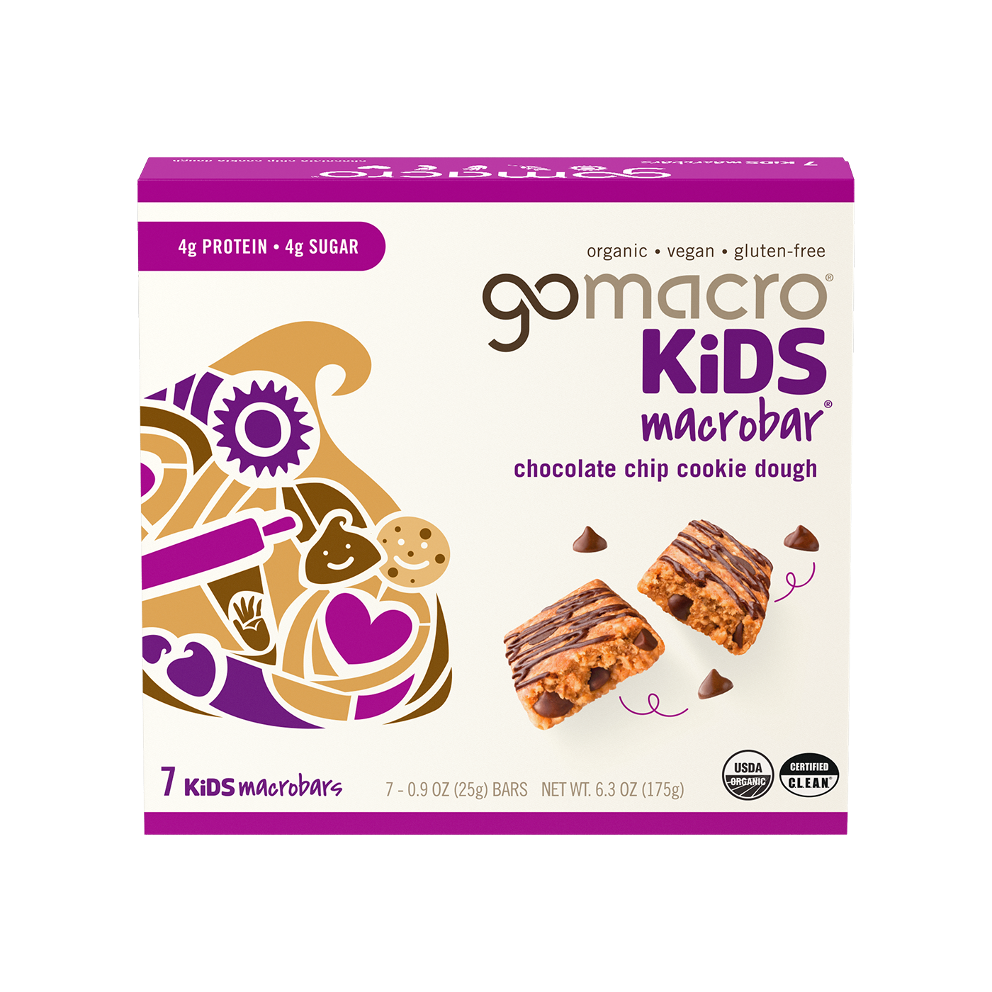 Chocolate Chip Cookie Dough Kids MacroBar Multipack
