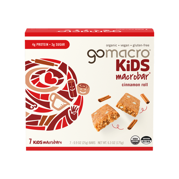 Cinnamon Roll Kids MacroBar Multipack | Organic + Vegan + Gluten