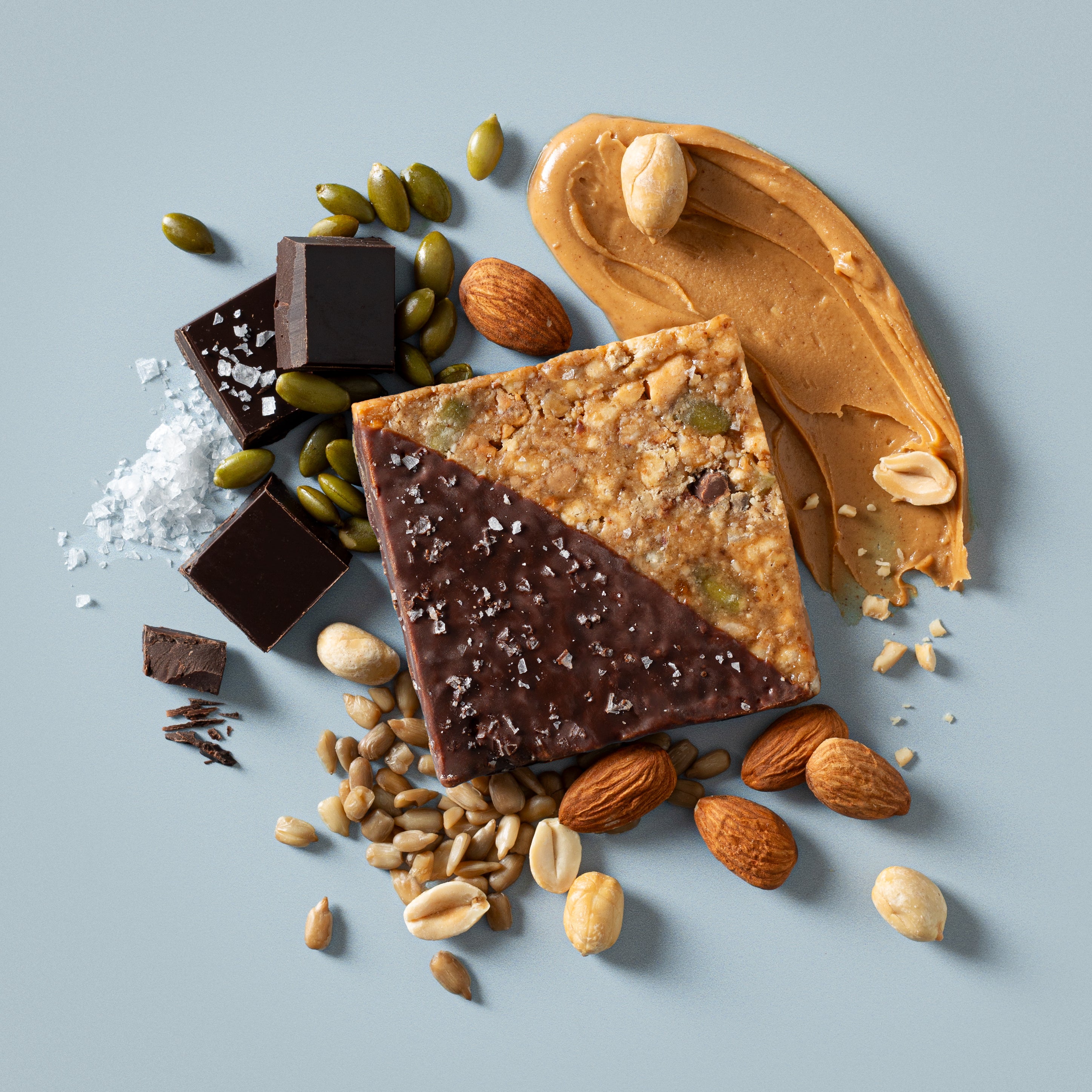 Peanut Butter Chocolate + Sea Salt MacroSquare