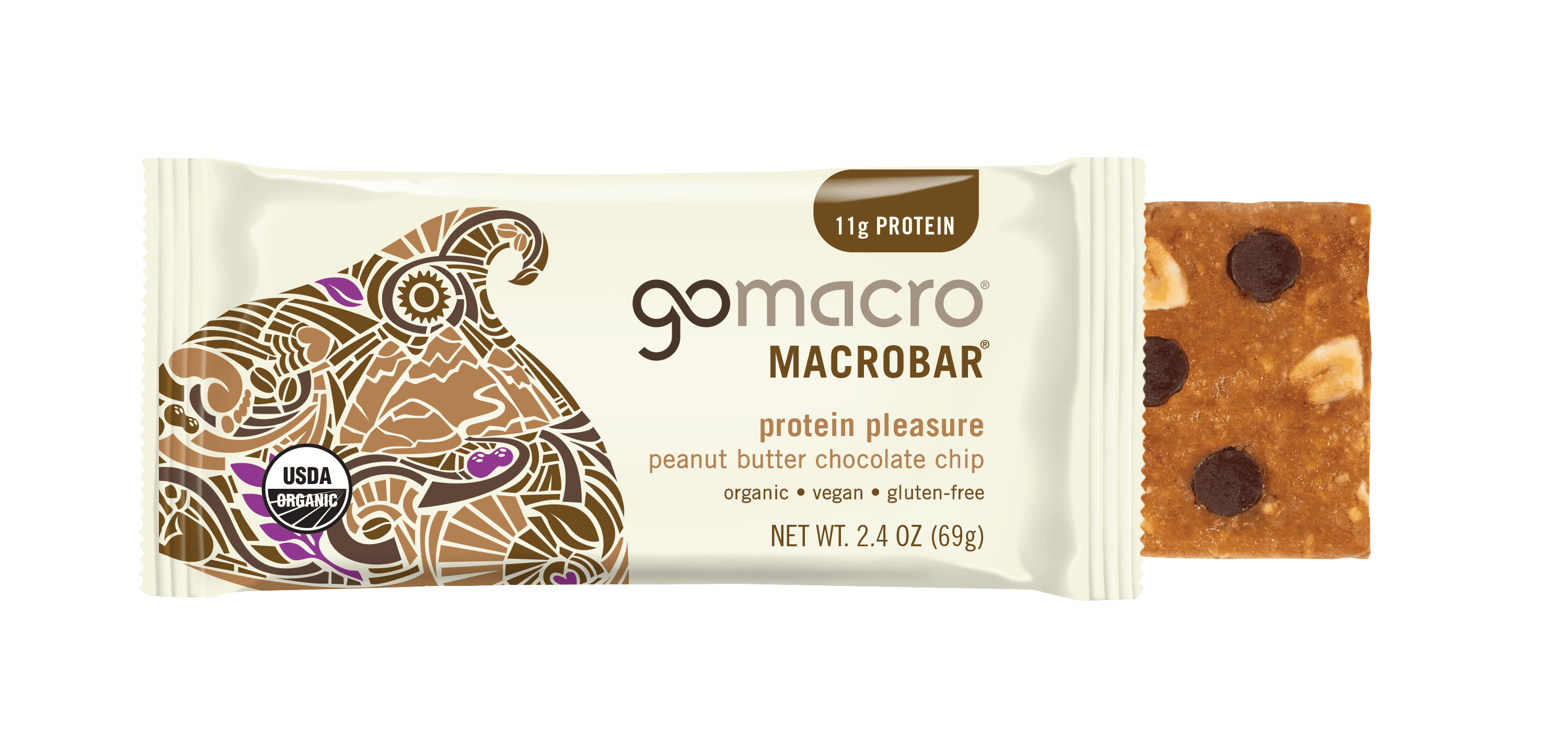 GoMacro Peanut Butter Chocolate Chip MacroBar