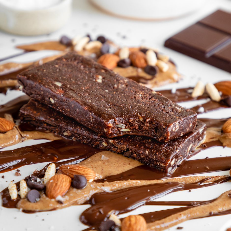 Dark Chocolate + Almonds  Organic Vegan Protein Bars