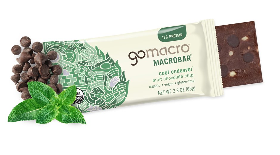 Mint Chocolate Chip  Organic Vegan Protein Bars
