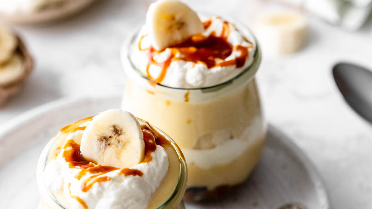 Banana Caramel Cream Dessert Recipe Gomacro 