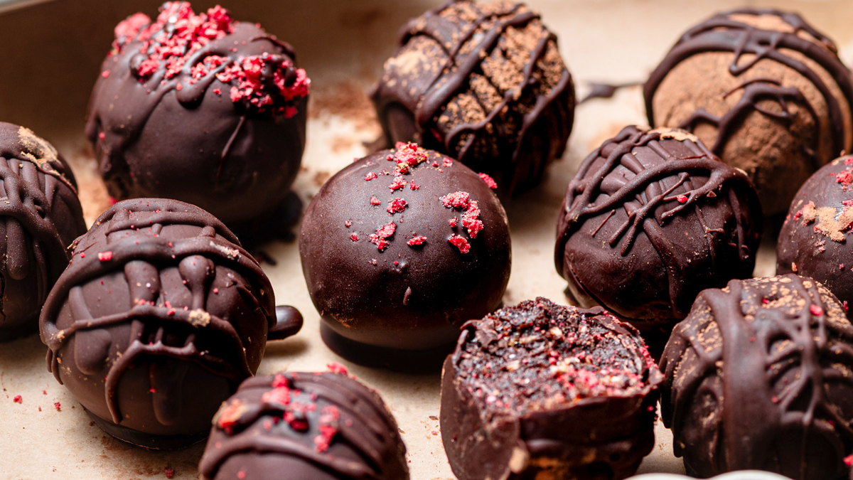 Chocolate Cherry Protein Truffles