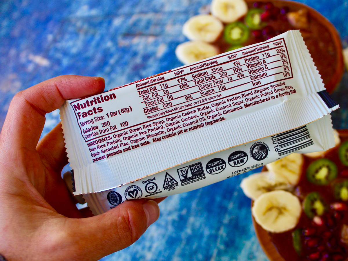 Protein Bar Nutrition Label Besto Blog